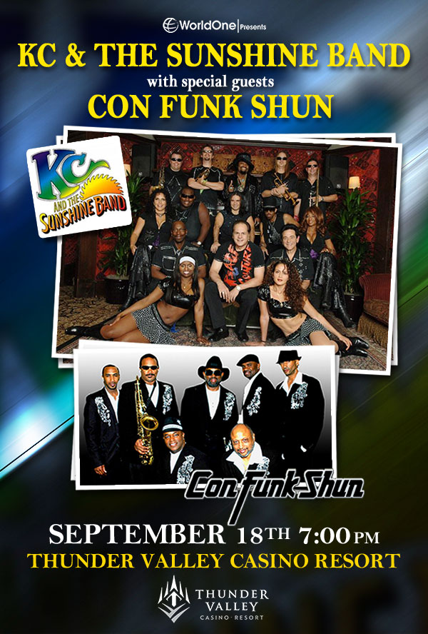 KC & The Sunshine Band with special guests Con Funk Shun